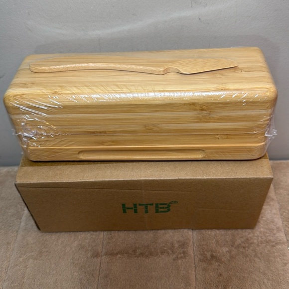 HTB bamboo butter dish - Picture 2 of 5